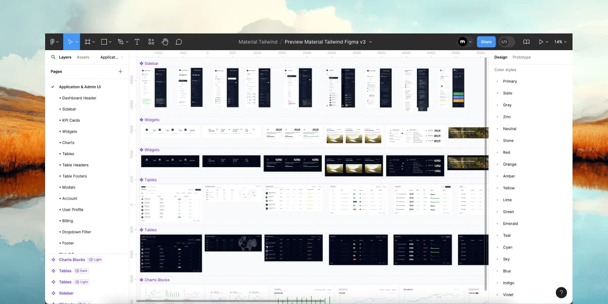 Applications & Admin UI Blocks